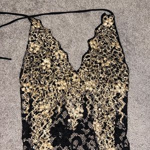 Dress lace and gold
